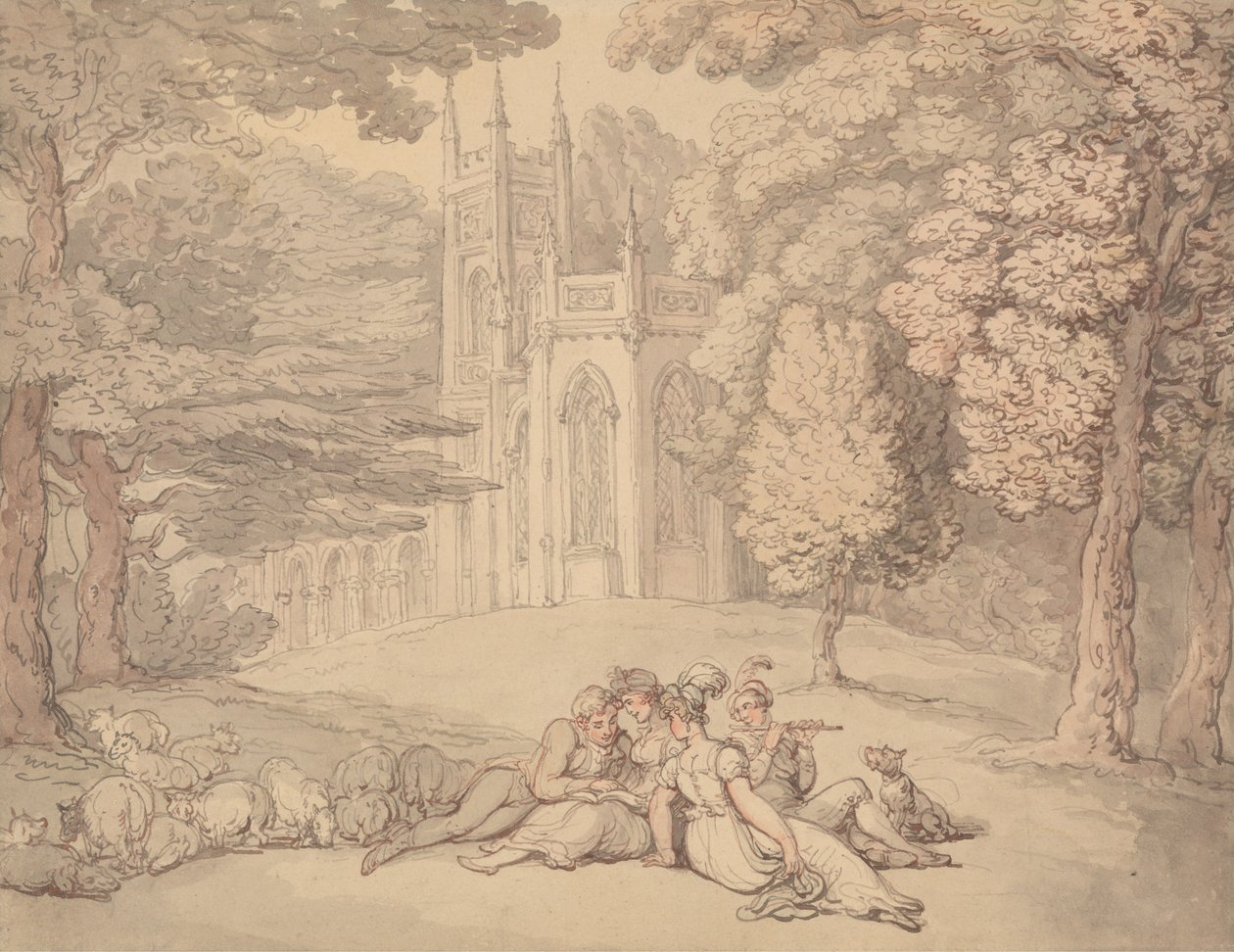 Une idylle estivale - Thomas Rowlandson