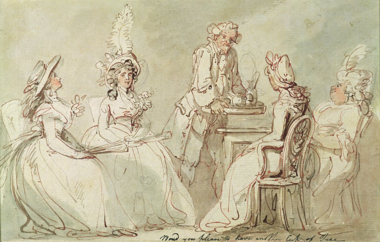 Une fête de thé - Thomas Rowlandson