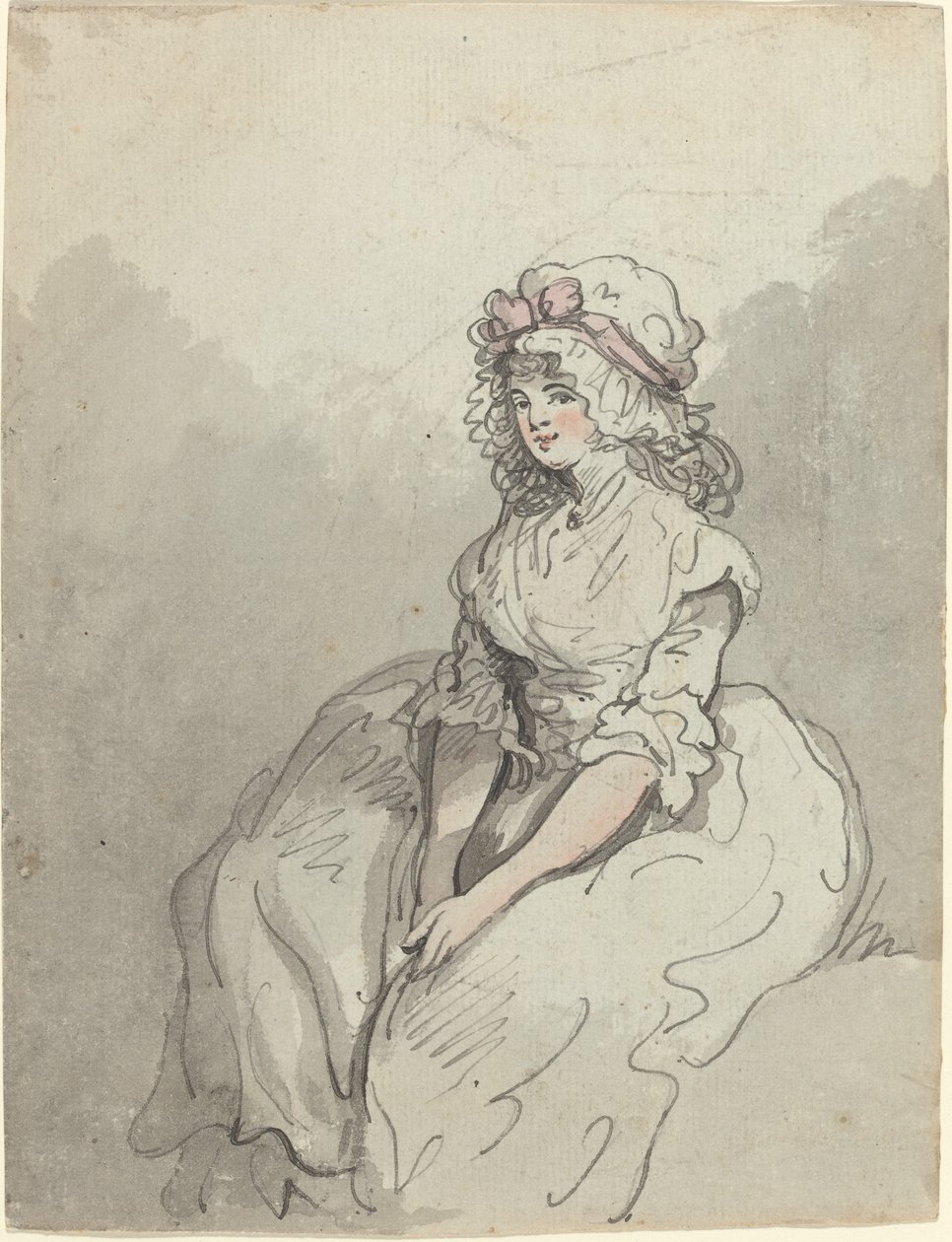 Une jeune beauté anglaise - Thomas Rowlandson