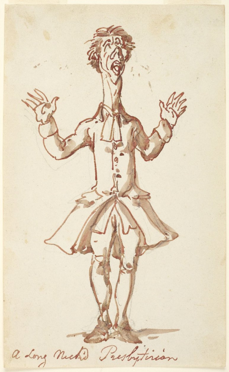 Un presbytérien au long cou - Thomas Rowlandson