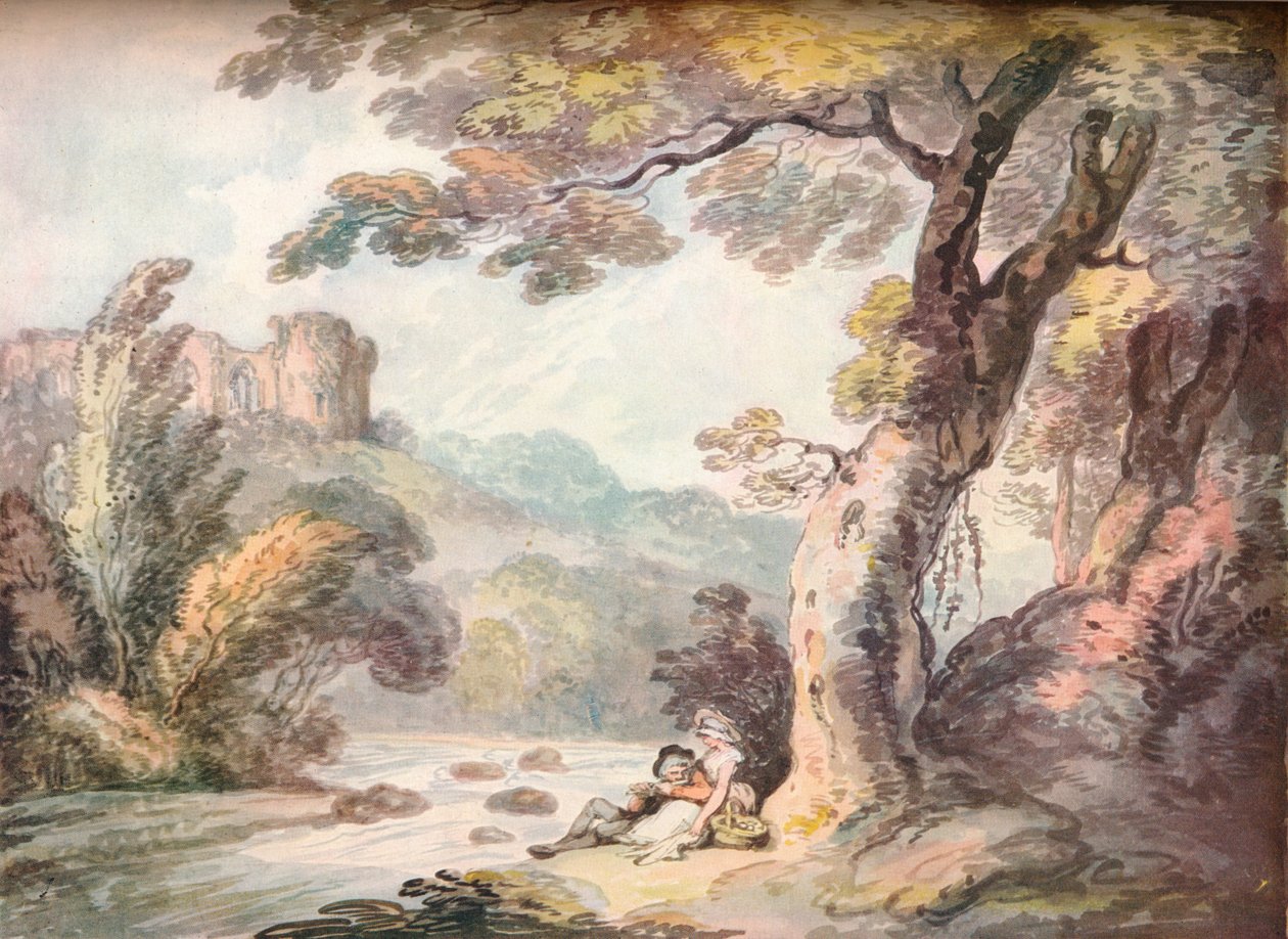 Un idylle, vers 1815 - Thomas Rowlandson