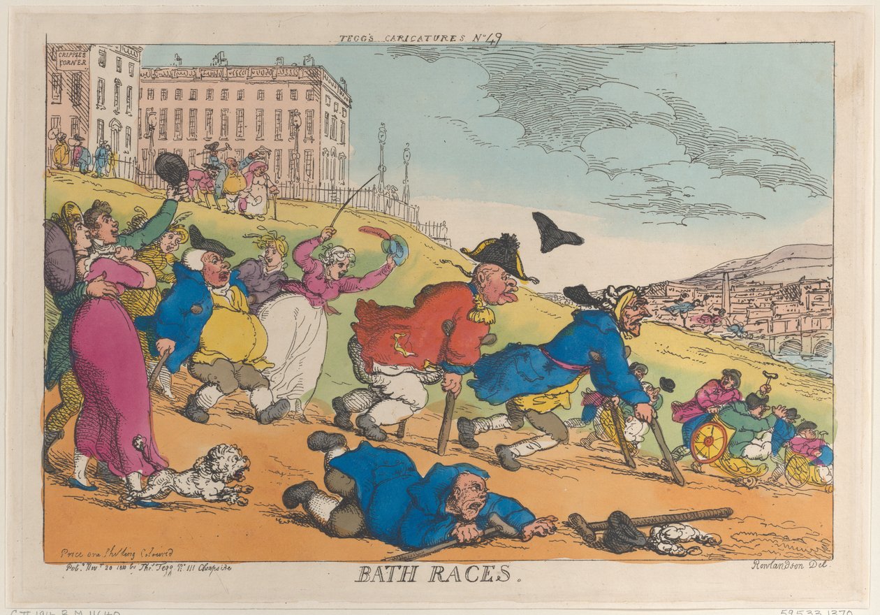 Courses de Bath, 20 novembre 1810 - Thomas Rowlandson