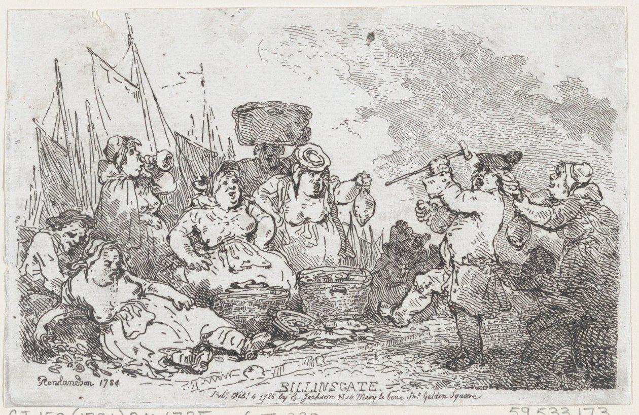 Billingsgate, 4 février 1786 - Thomas Rowlandson