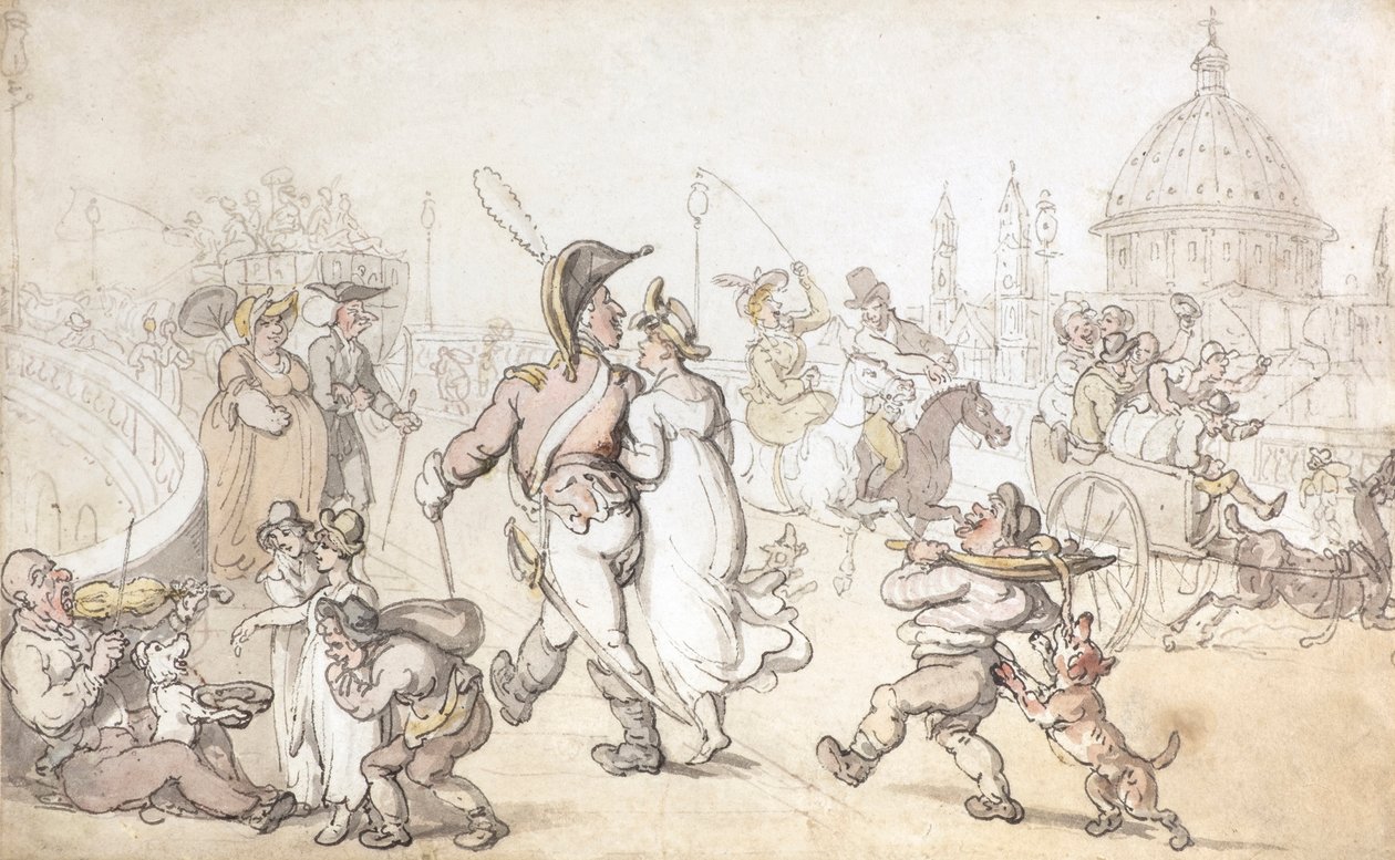 Pont de Blackfriars - Thomas Rowlandson