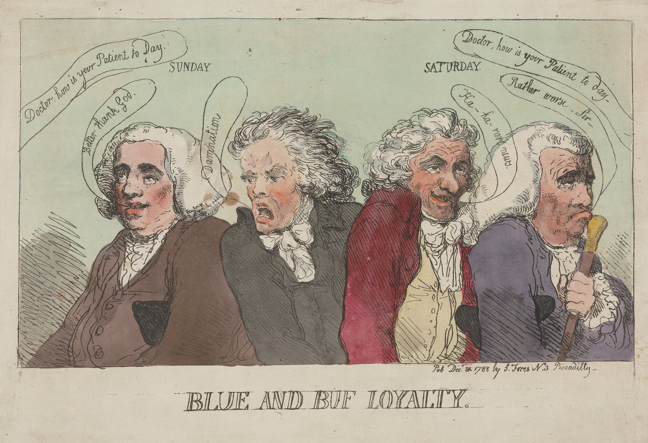 Fidélité à Blue et Buf - Thomas Rowlandson