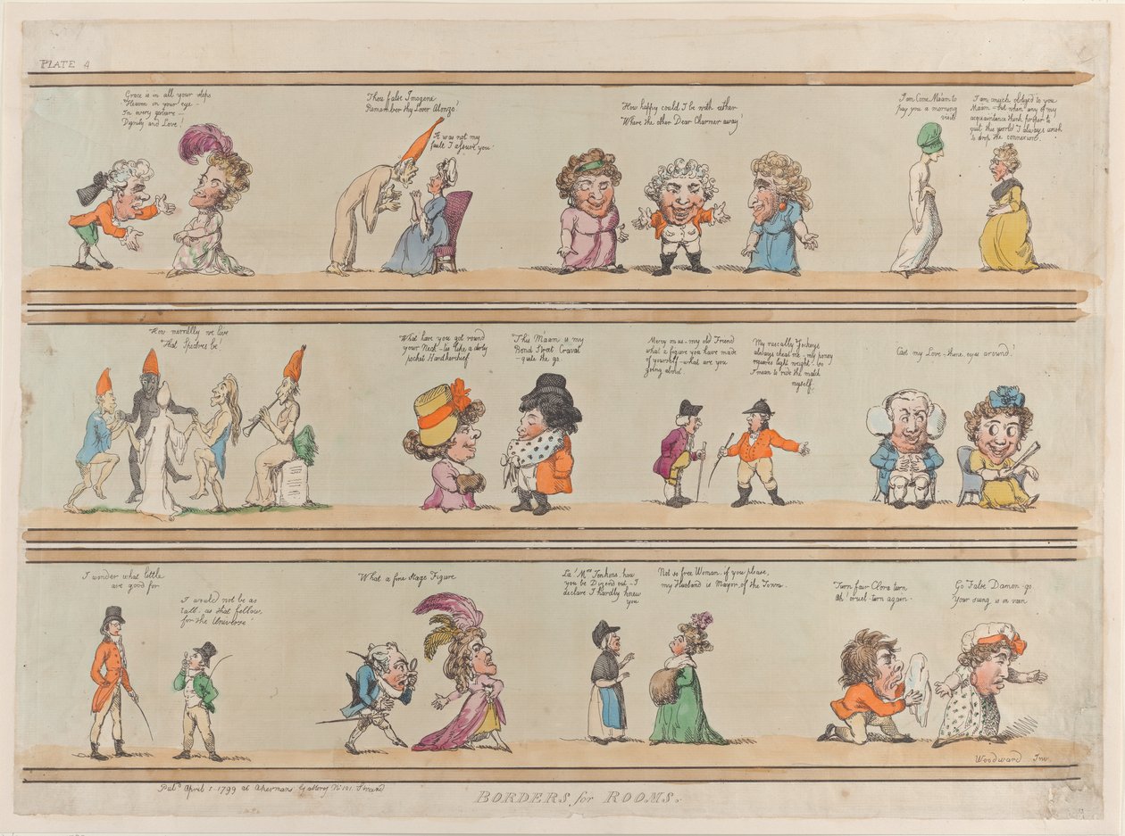 Bordures pour pièces, Planche 4 - Thomas Rowlandson