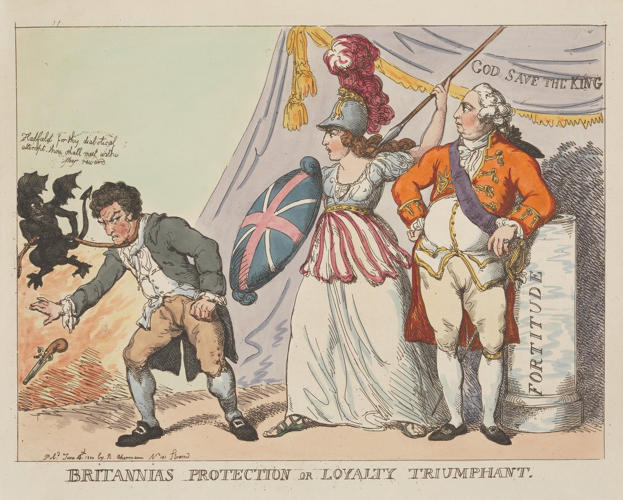 La protection de la Grande-Bretagne, ou La loyauté triomphante - Thomas Rowlandson