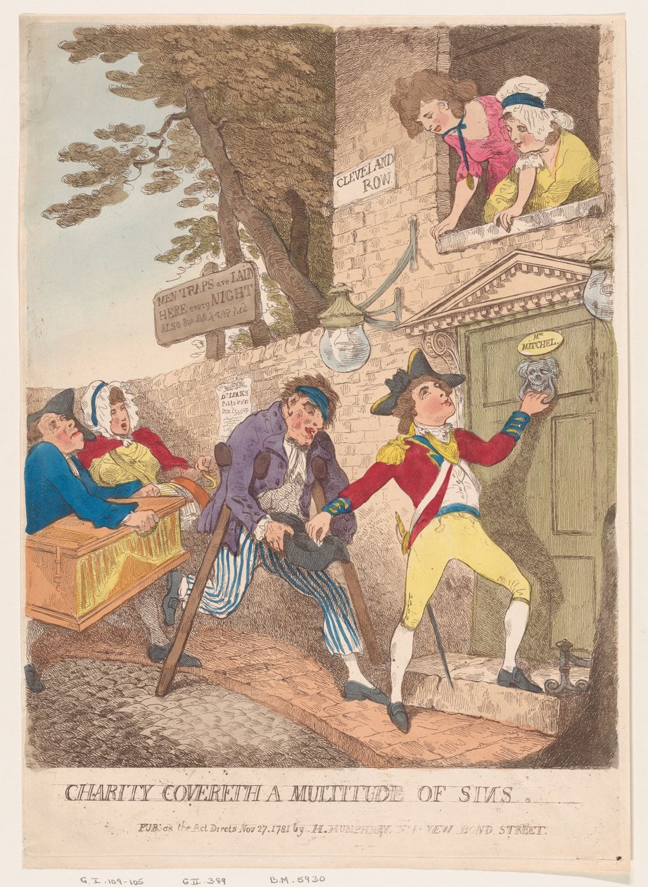 La charité couvre une multitude de péchés, 27 novembre 1781 - Thomas Rowlandson