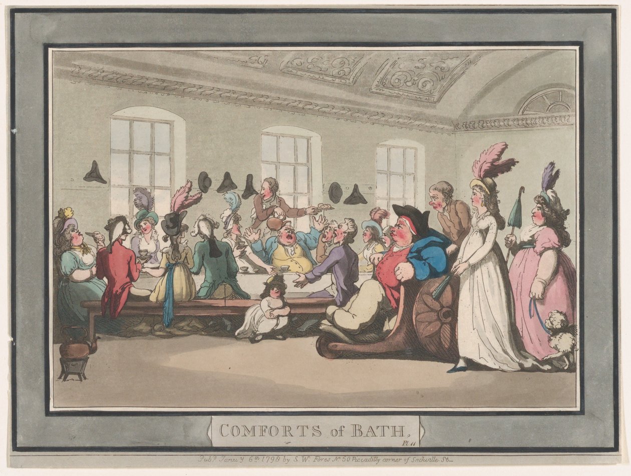 Les conforts de Bath, Planche 11 - Thomas Rowlandson