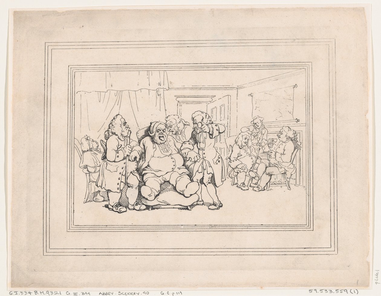 Les conforts de Bath, Planche 1, 6 janvier 1798 - Thomas Rowlandson