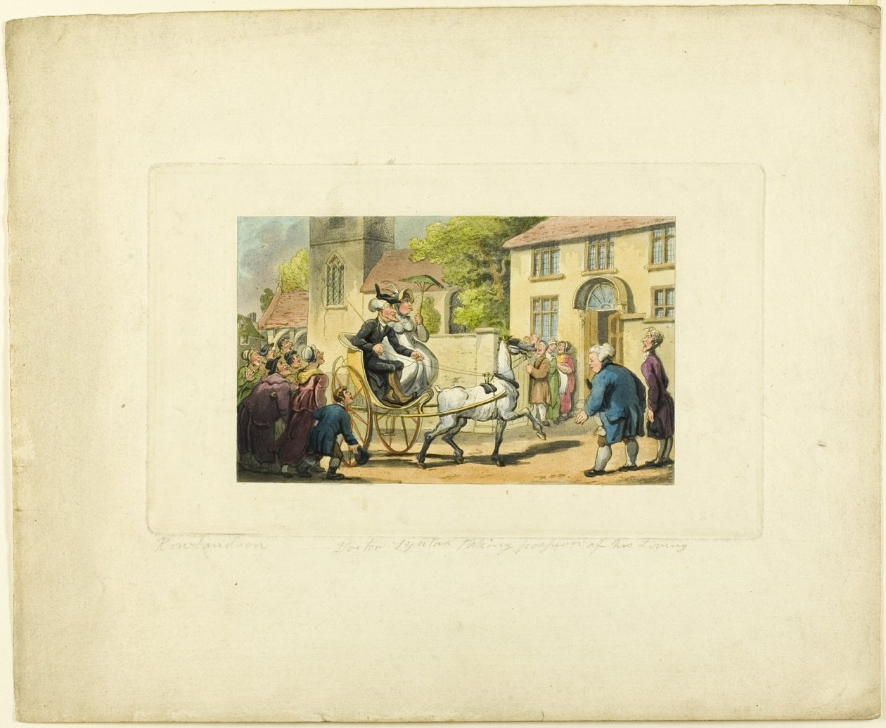 Le Docteur Syntax prenant possession de son poste, de Le Tour du Docteur Syntax - Thomas Rowlandson