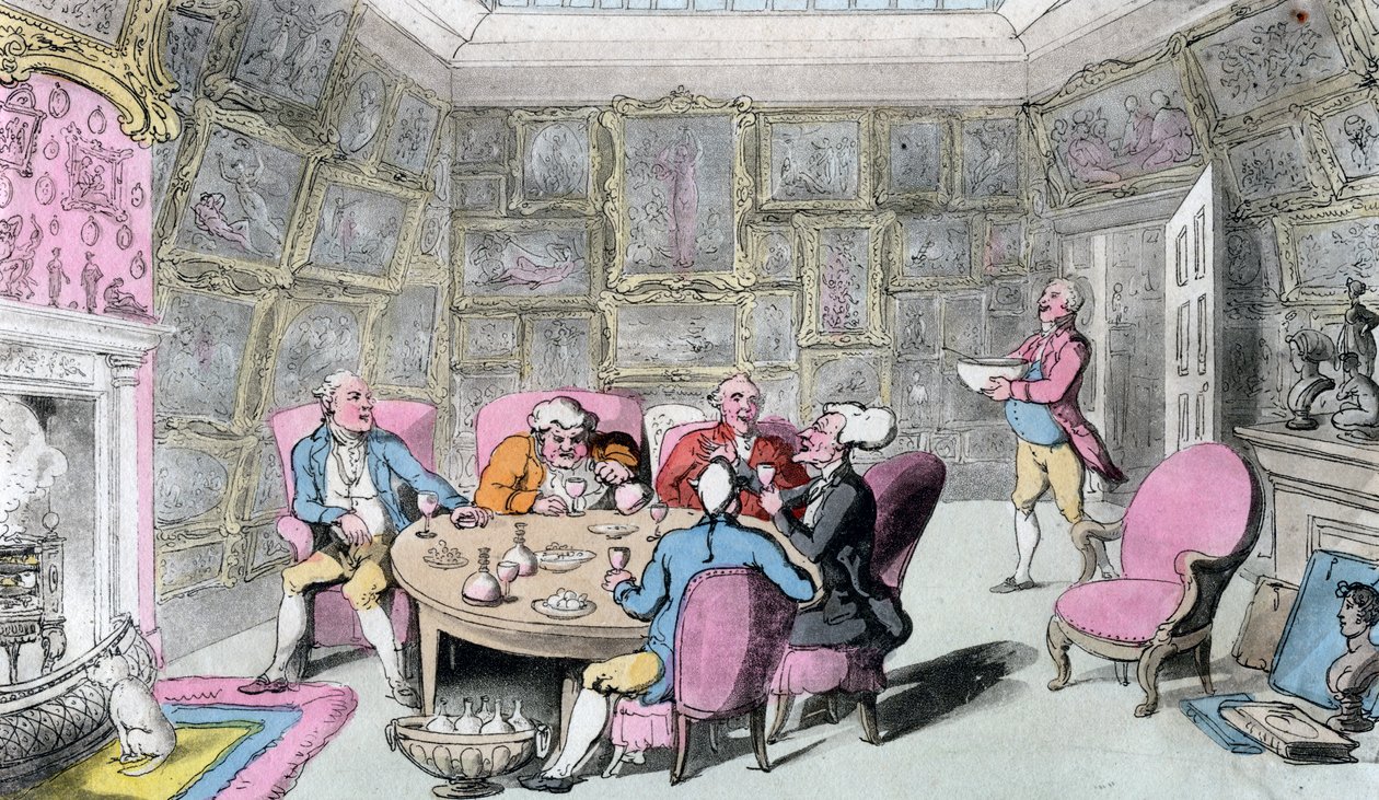 Docteur Syntax avec Monseigneur, début 19ème siècle - Thomas Rowlandson