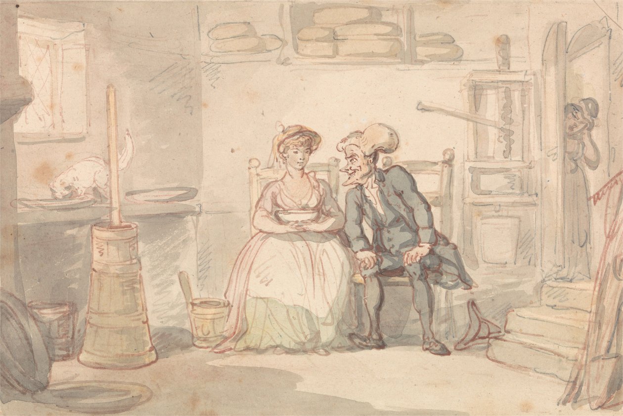 Dr Syntax  Dairymaid - Thomas Rowlandson