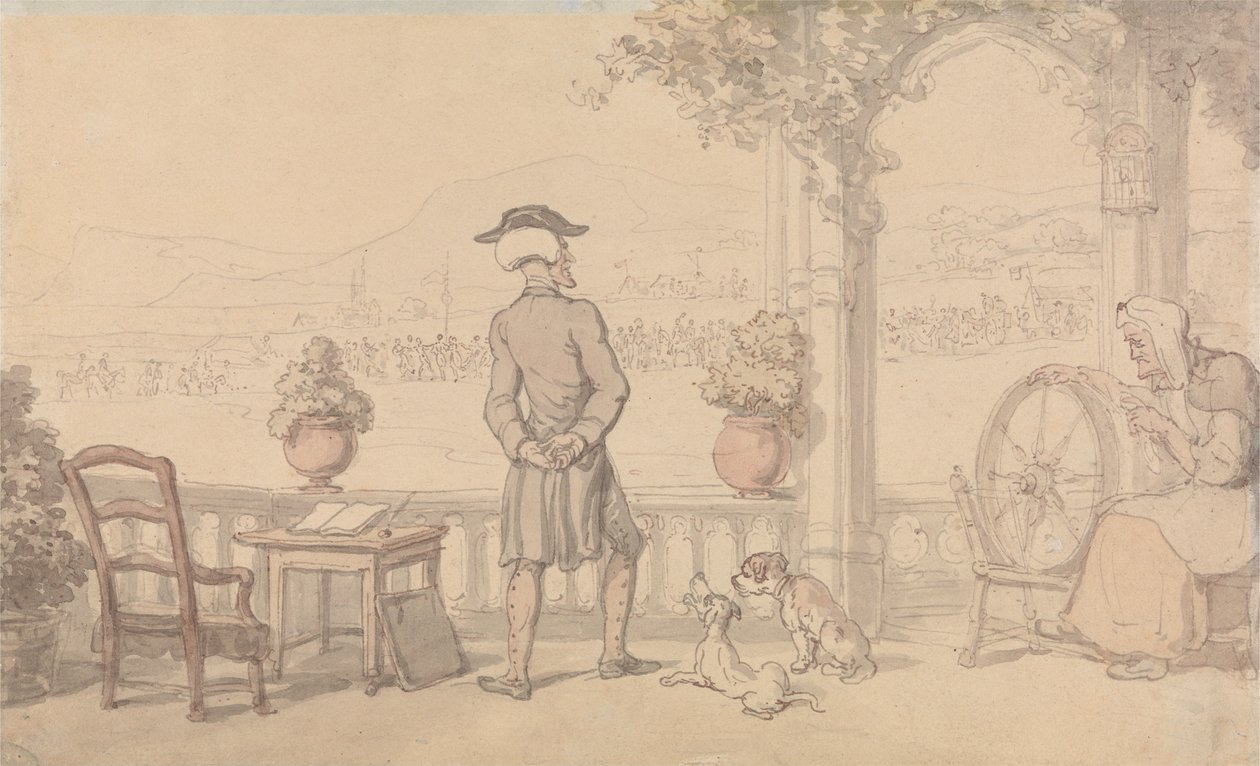 Le Dr Syntax se livre à un monologue - Thomas Rowlandson
