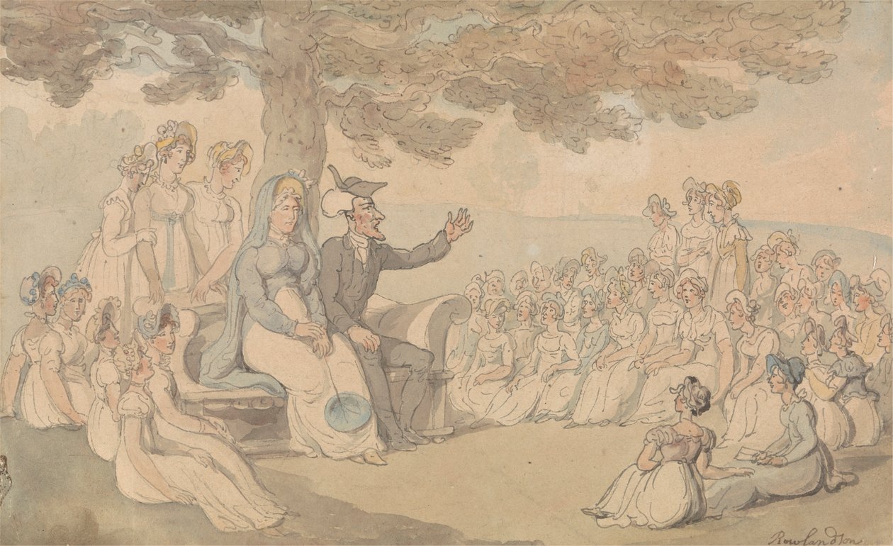 Le Dr. Syntax visite un pensionnat pour jeunes filles - Thomas Rowlandson