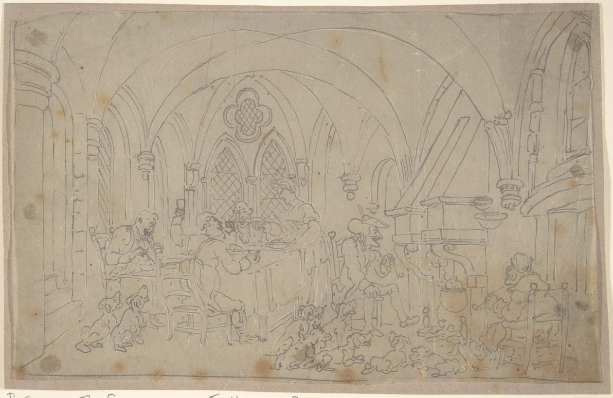 Le Dr Syntax et les chasseurs de renards à la retraite - Thomas Rowlandson