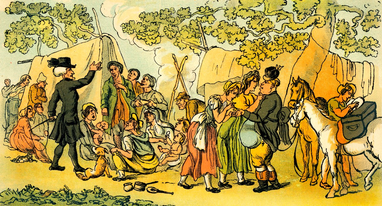 Dr Syntax et les gitans - Thomas Rowlandson