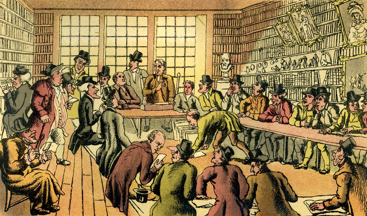 Le Dr Syntax à une vente aux enchères - Thomas Rowlandson