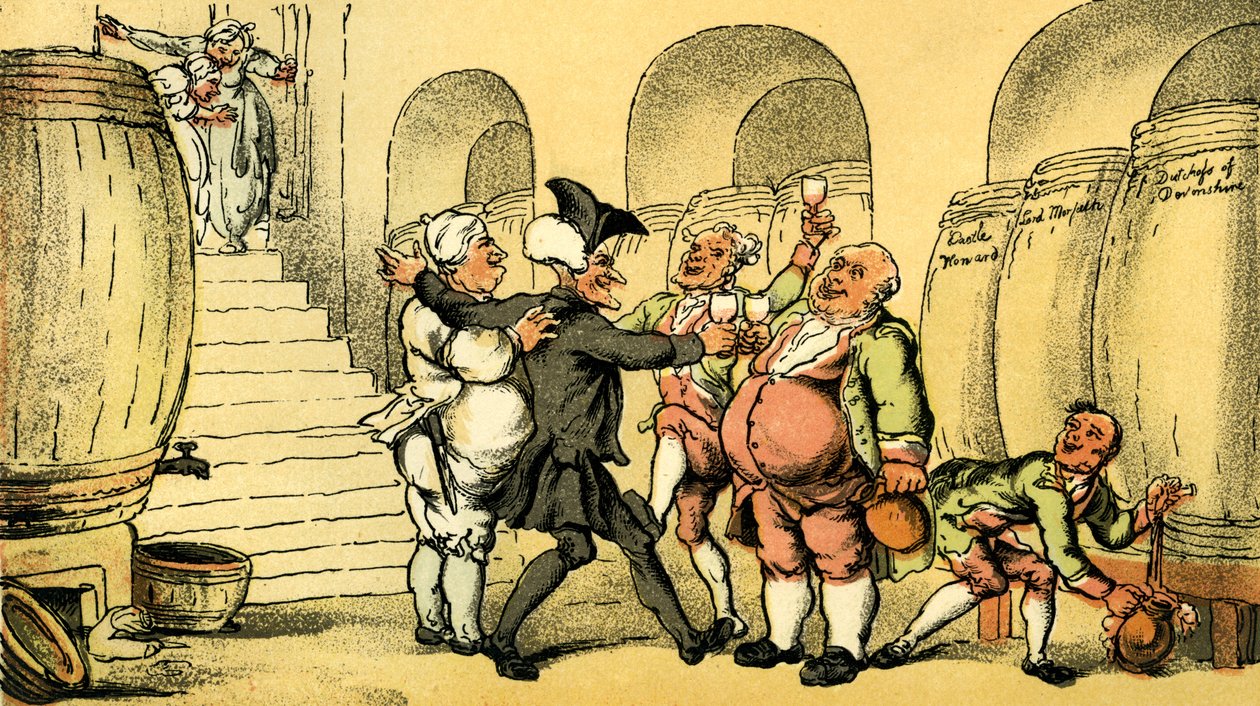 Dr Syntax libre de la cave - Thomas Rowlandson