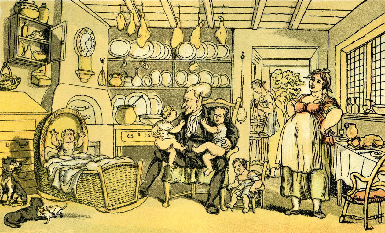 Dr Syntax devenu infirmier - Thomas Rowlandson