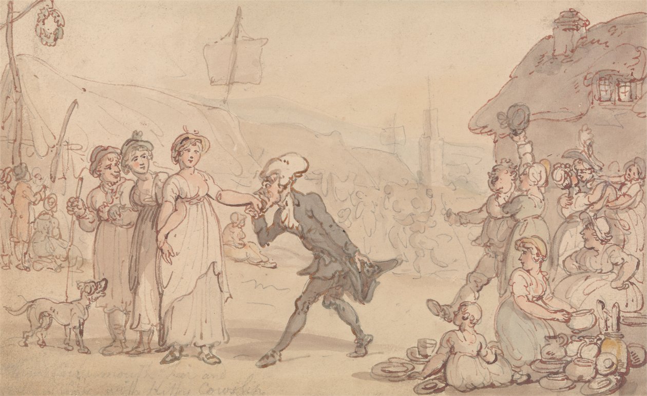 Dr. Syntax avec Kitty Cowslip - Thomas Rowlandson