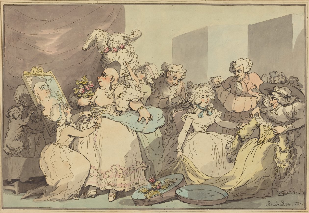 Habillage pour un anniversaire, 1788 - Thomas Rowlandson
