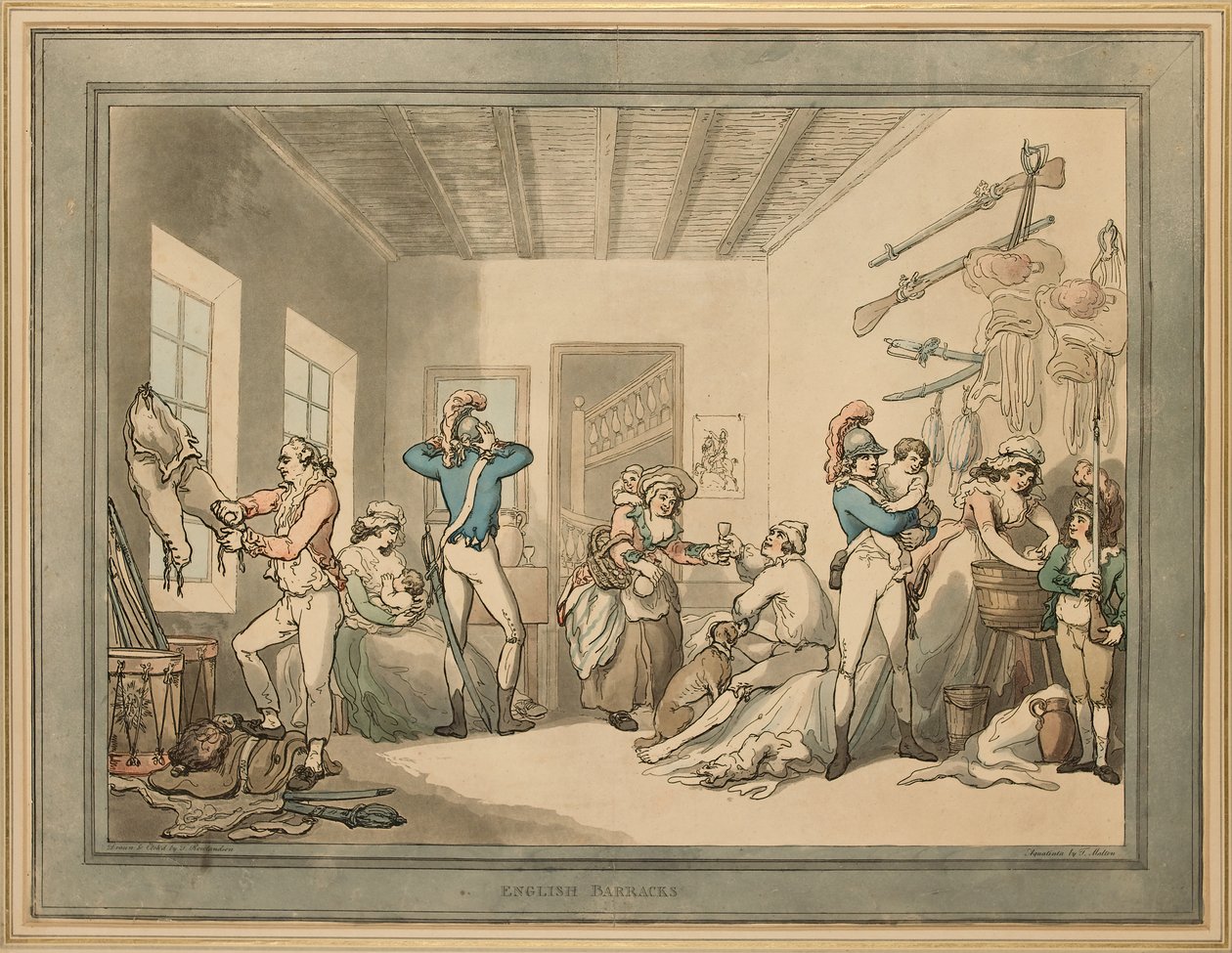 Caserne anglaise, 1788 - Thomas Rowlandson