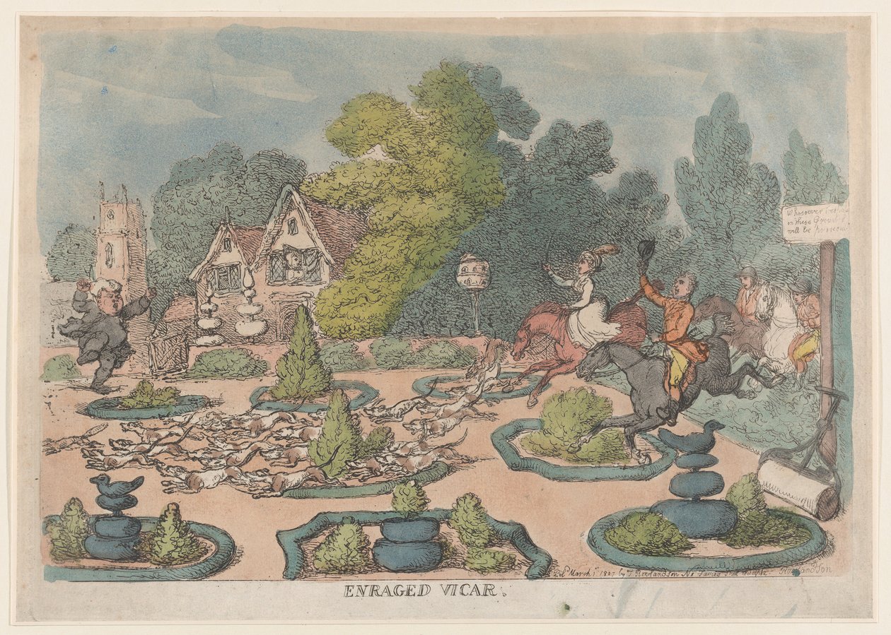 Vicaire enragé, 1er mars 1807 - Thomas Rowlandson