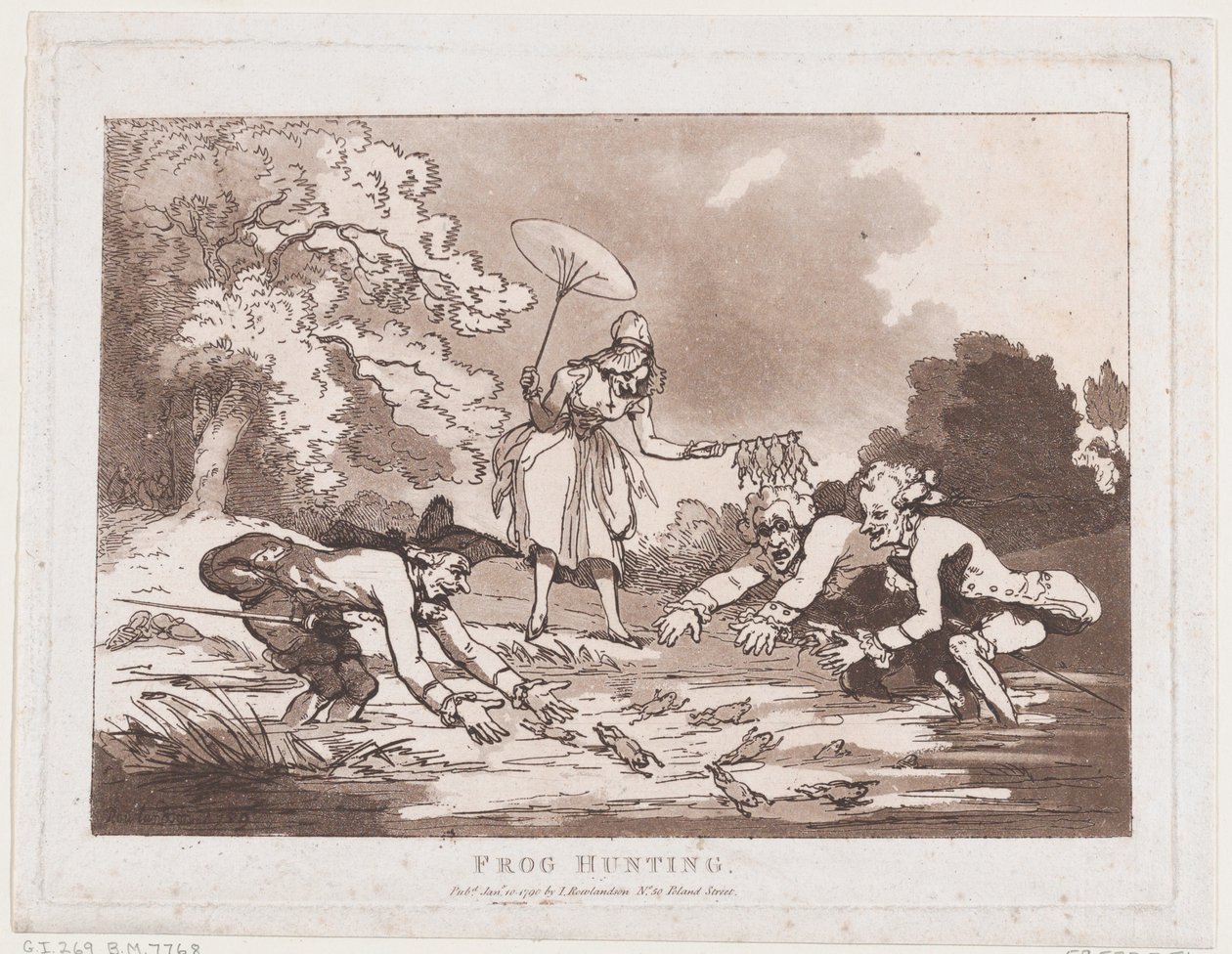 Chasse aux grenouilles - Thomas Rowlandson