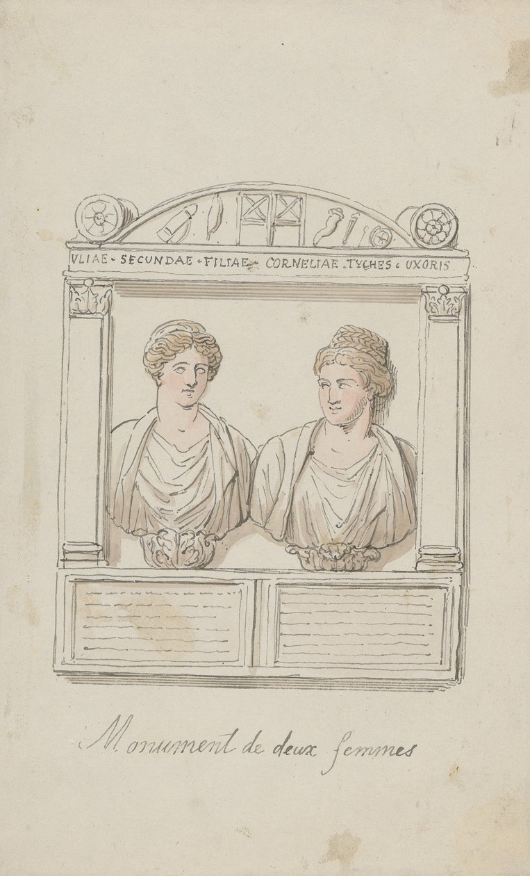 Autel funéraire de Julia Secunda et Cornelia Tyché - Thomas Rowlandson