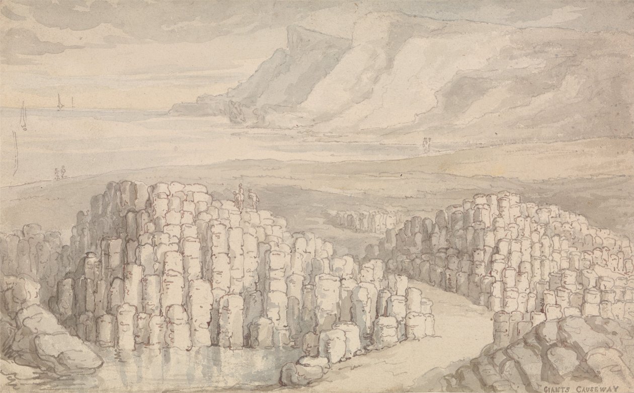 La Chaussée des Géants, Antrim, Irlande. - Thomas Rowlandson