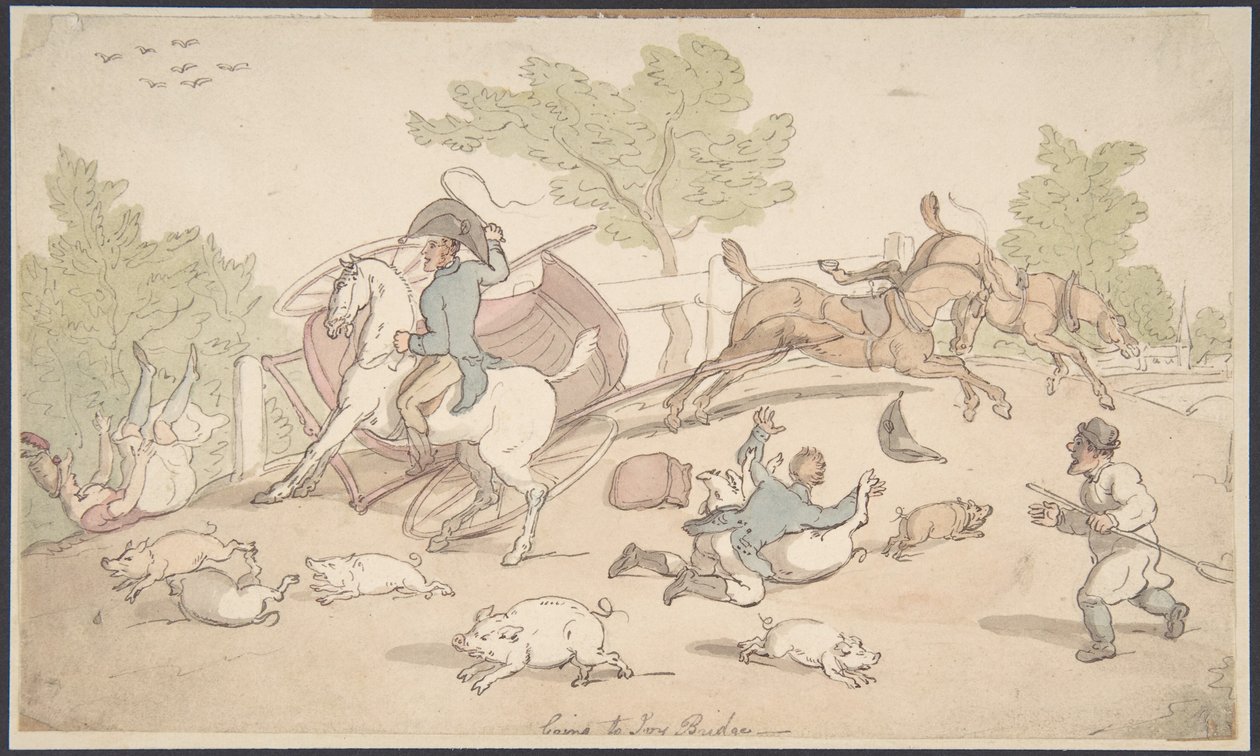 En route pour Ivy Bridge - Thomas Rowlandson