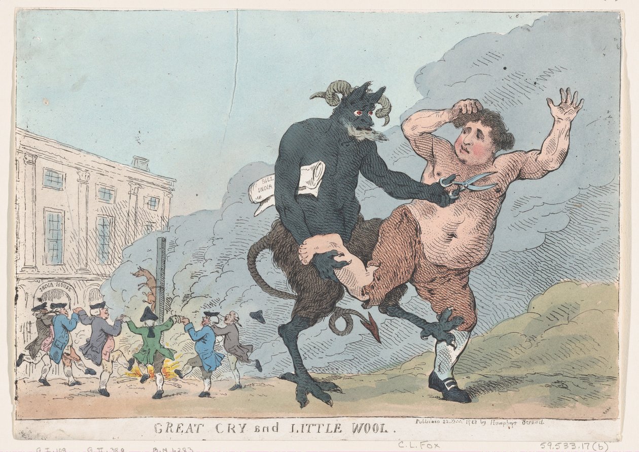 Grand cri et peu de laine, 22 décembre 1783 - Thomas Rowlandson
