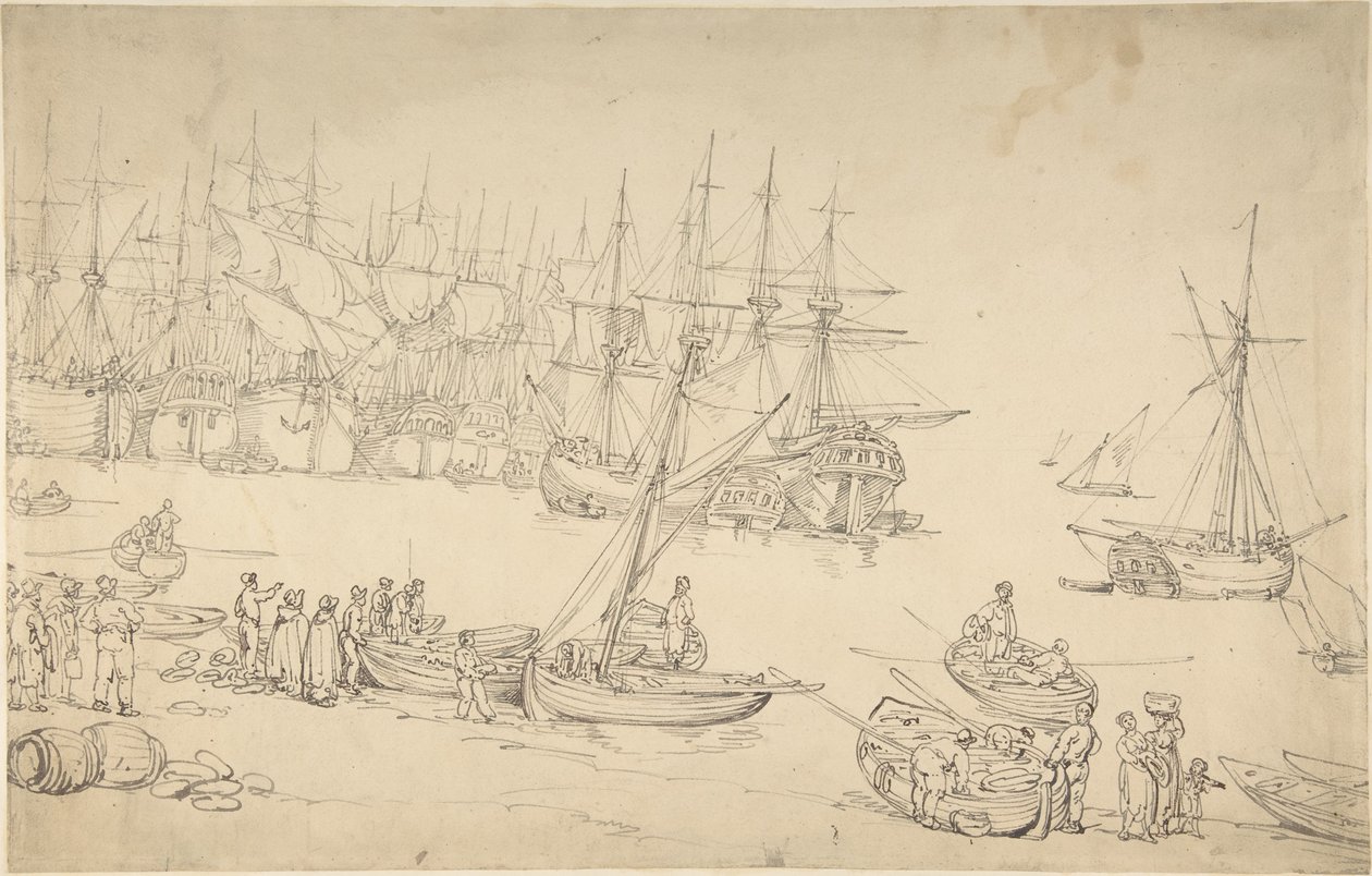 Scène portuaire - Thomas Rowlandson
