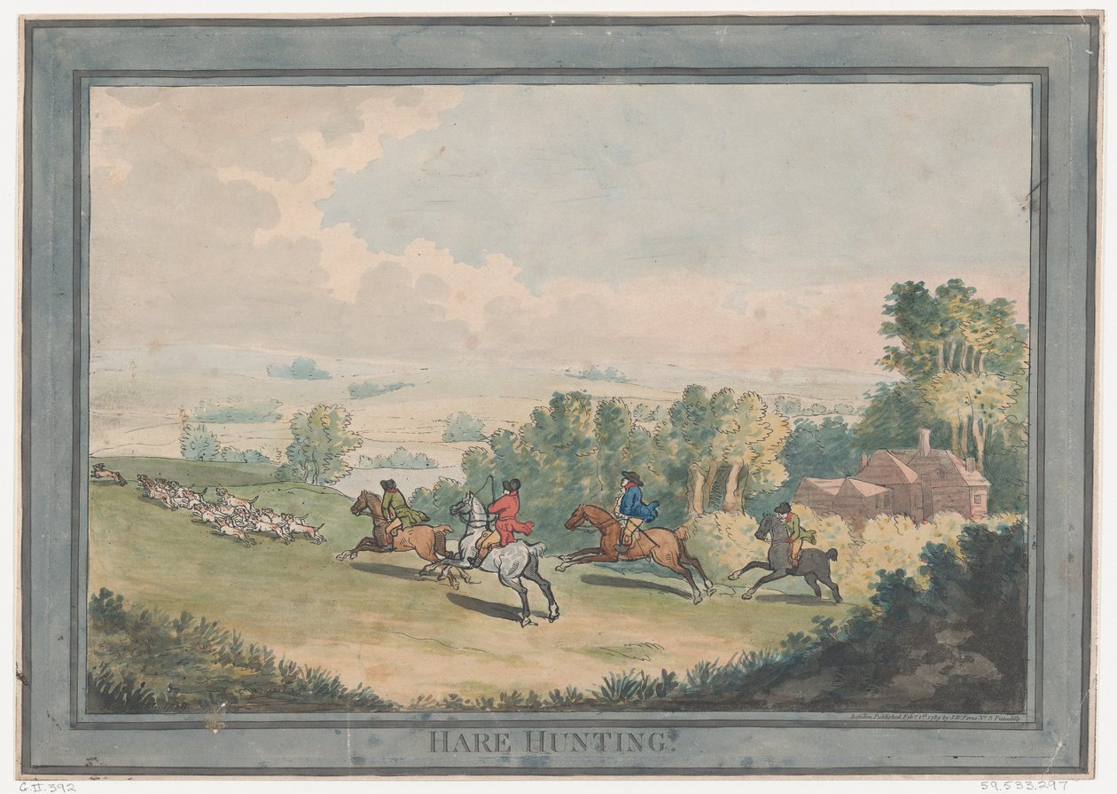 Chasse au lièvre - Thomas Rowlandson