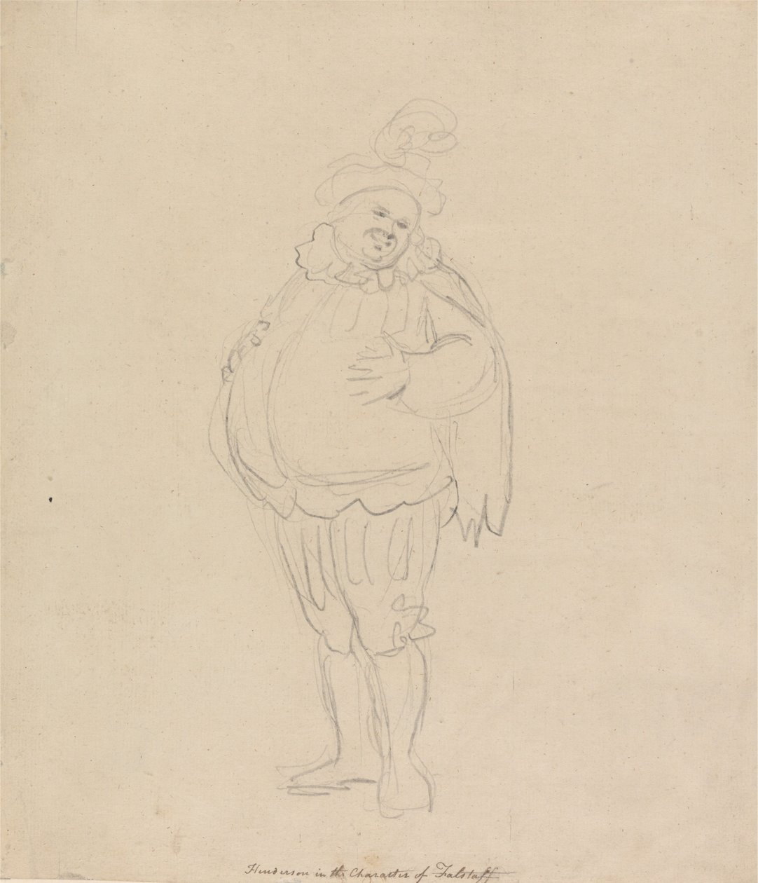 Henderson dans le rôle de Falstaff - Thomas Rowlandson