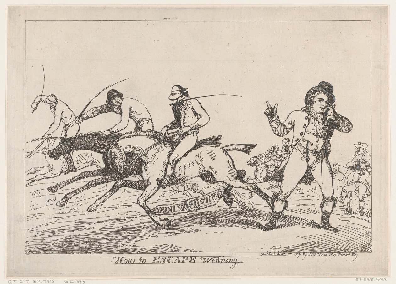 Comment échapper à la victoire, 22 novembre 1791 - Thomas Rowlandson