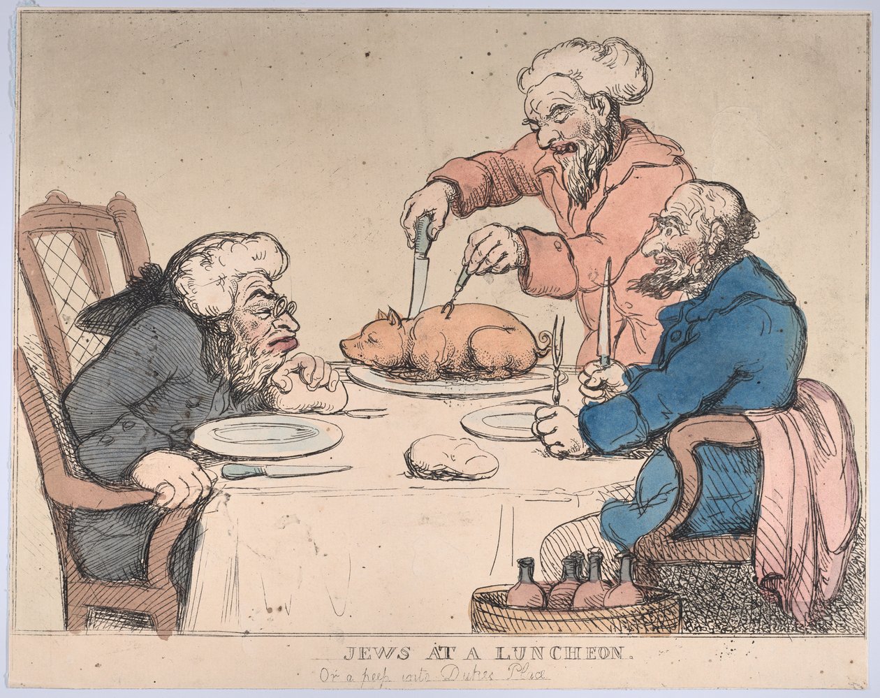 Juifs à un déjeuner, 1794 - Thomas Rowlandson