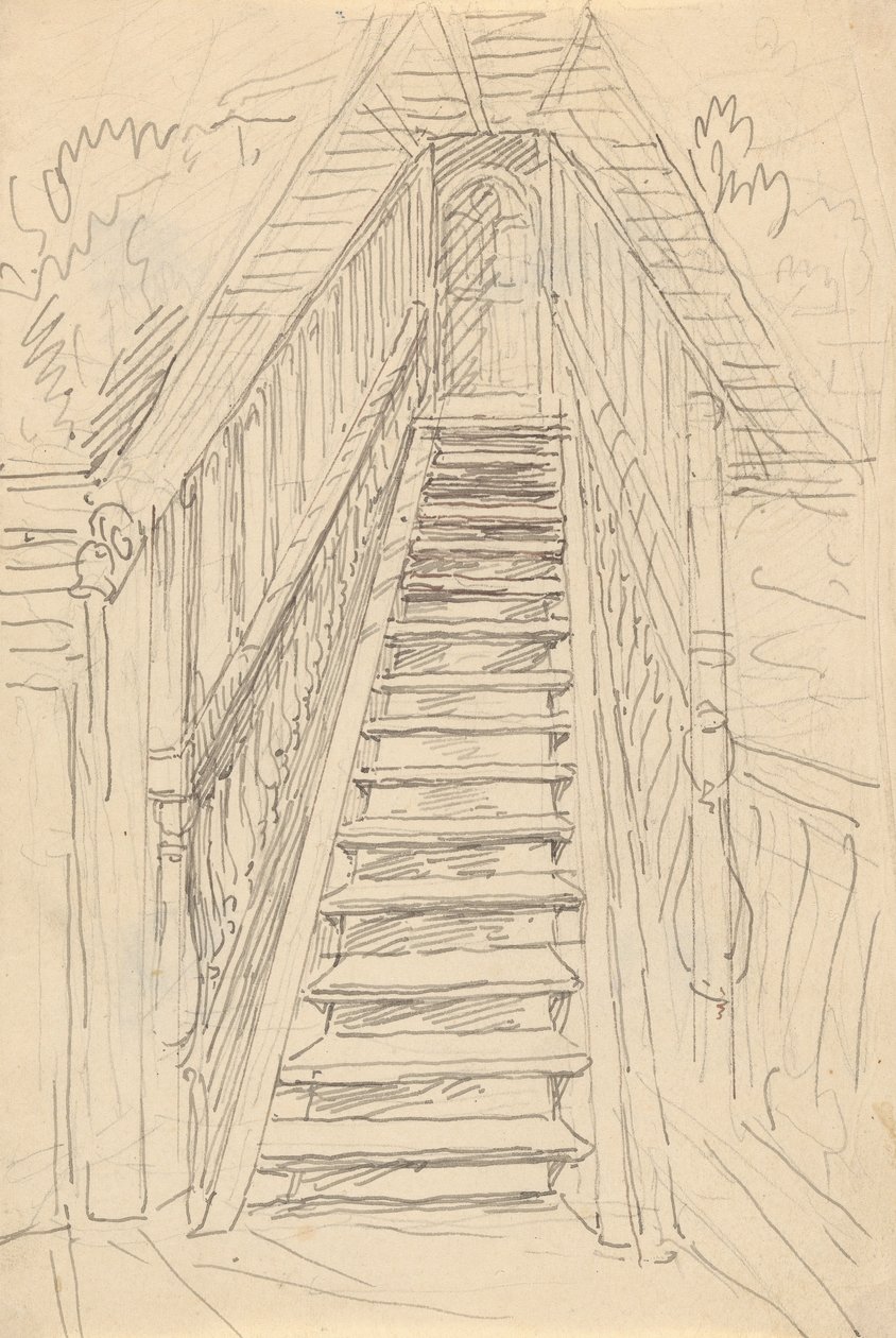 Le bâtiment du roi Guillaume, les marches menant à la Grande Salle - Thomas Rowlandson