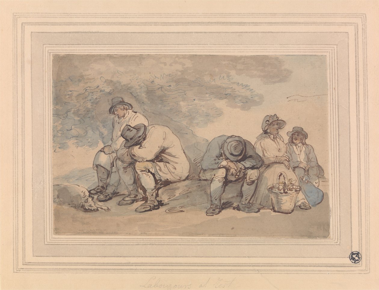 Ouvriers au repos - Thomas Rowlandson