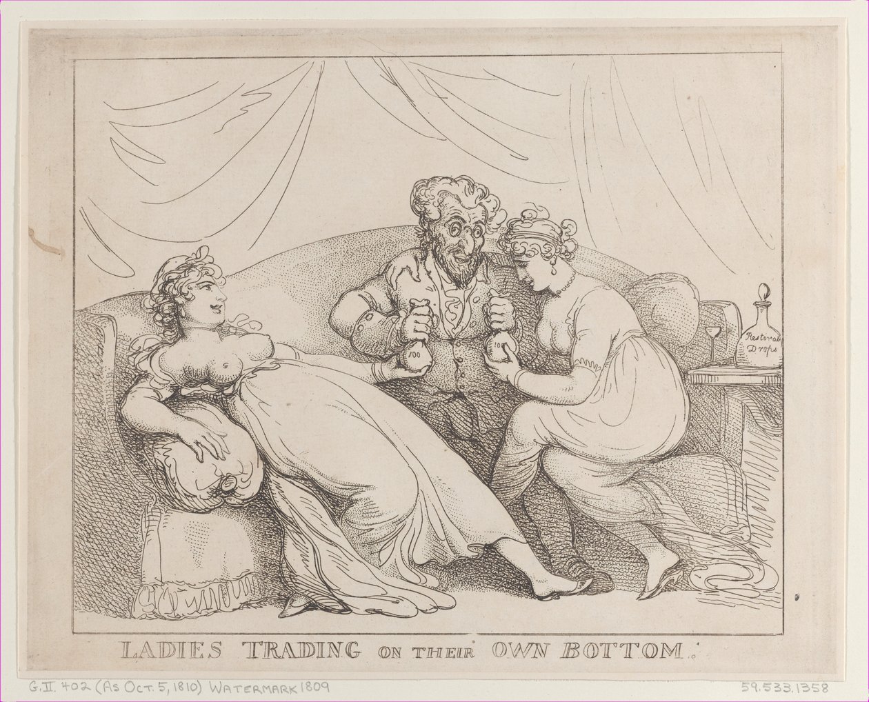 Dames commerçant par elles-mêmes - Thomas Rowlandson