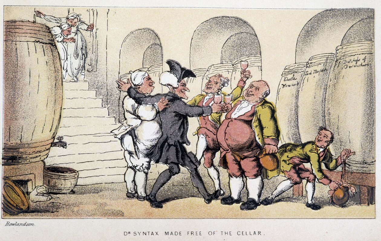 Le docteur dans une cave - Thomas Rowlandson
