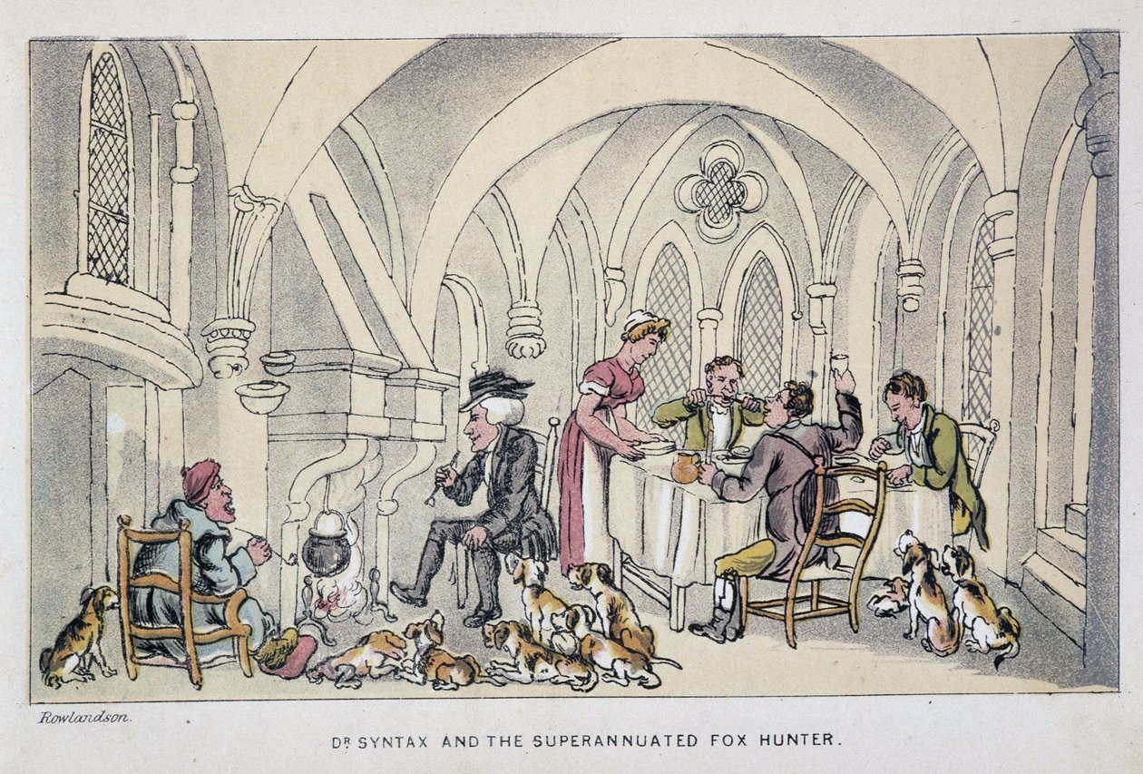 Le docteur à un repas des chasseurs - Thomas Rowlandson