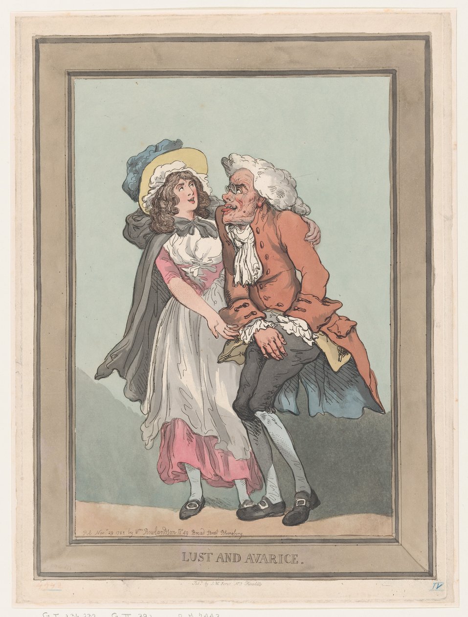 Luxure et avarice - Thomas Rowlandson