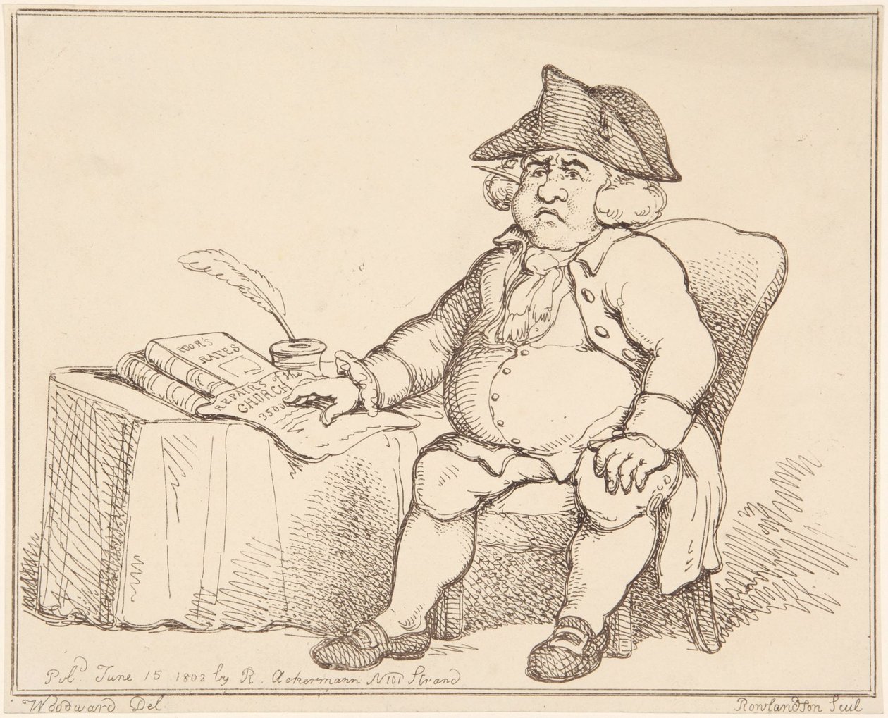 Man at Table - Thomas Rowlandson