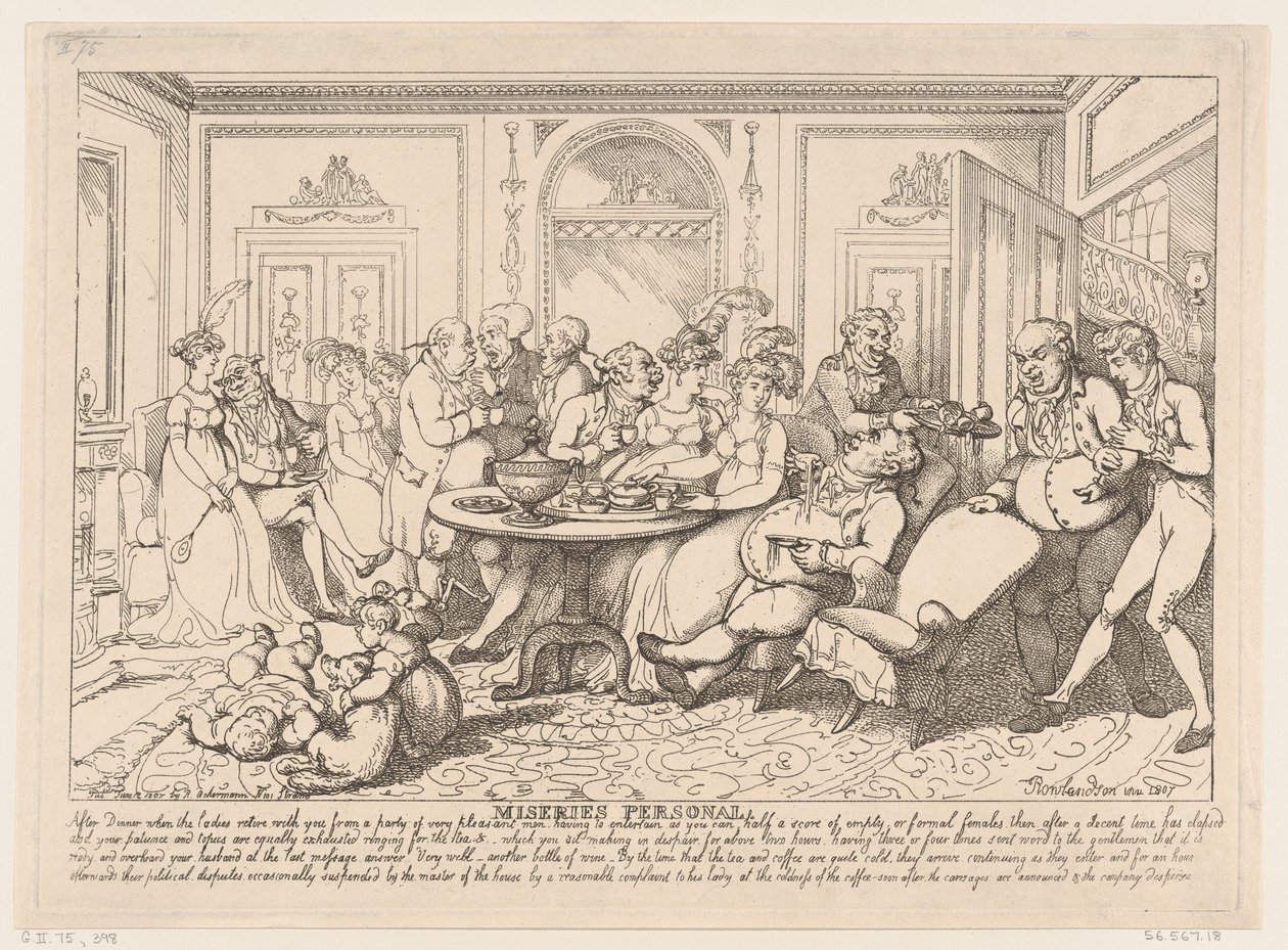 Misères personnelles, 12 juin 1807 - Thomas Rowlandson