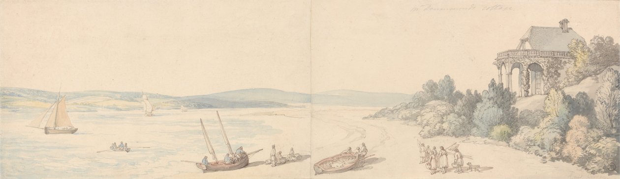 Cottage de M. Drummond, East Cowes, île de Wight - Thomas Rowlandson