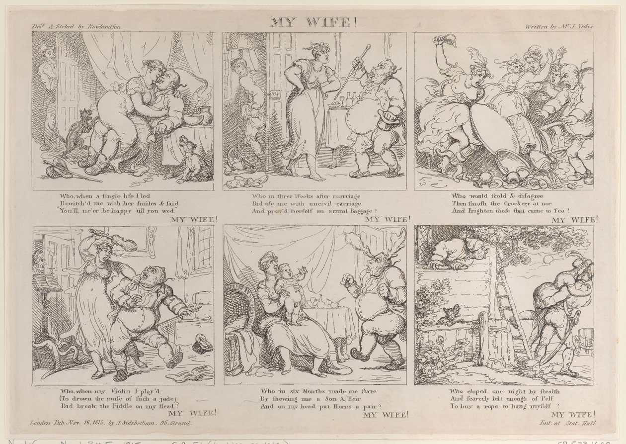 Ma femme!, 16 novembre 1815 - Thomas Rowlandson