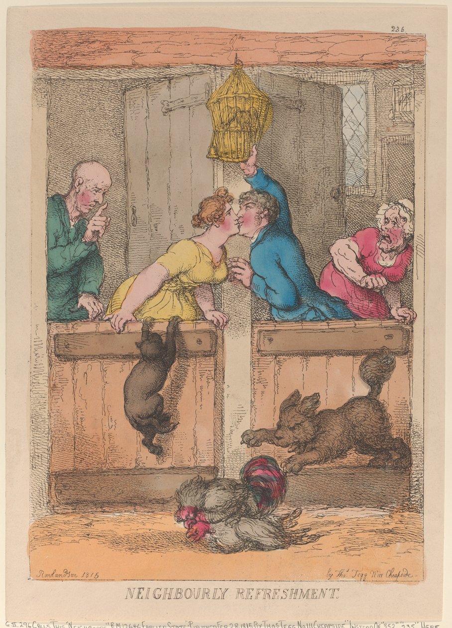 Un rafraîchissement entre voisins - Thomas Rowlandson