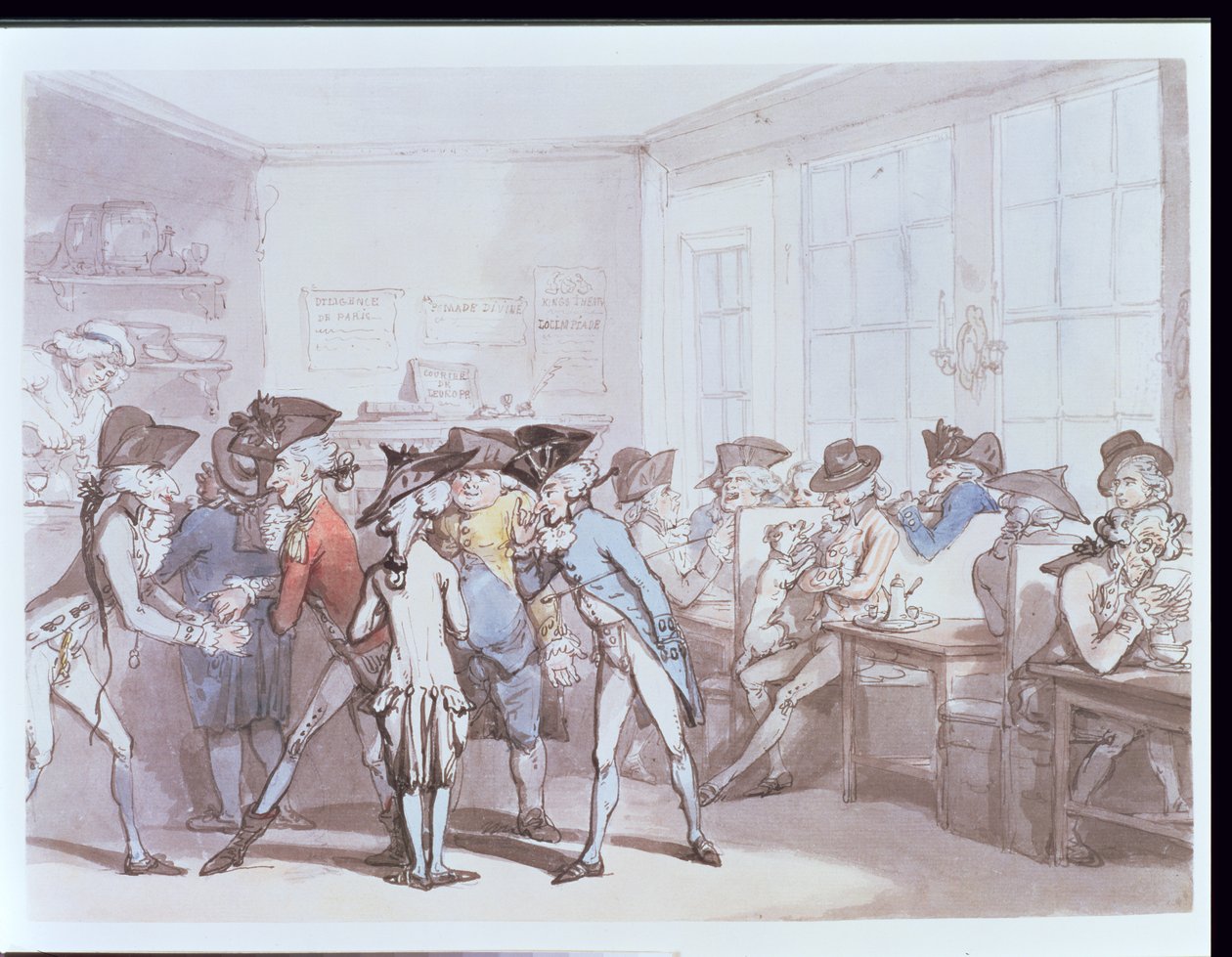 No.1732 Un café français - Thomas Rowlandson